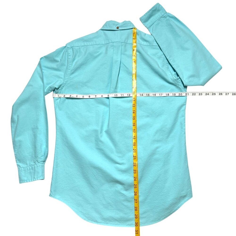 * SOLD * Ralph Lauren Mens Size S Light Blue Long Sleeve Oxford Shirt Pink Pony - Picture 5 of 7